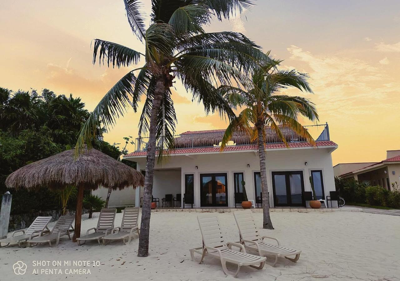 The Queen Of Cozumel Beach House -Luxury Beachfront Villa- Million Dollars View Exterior foto